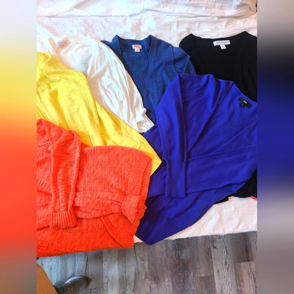 6 Lightweight Sweaters Like New L, xl